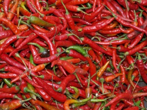 Thai bird's eye chilies