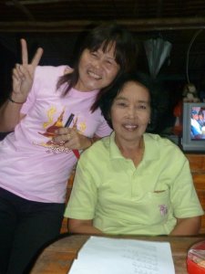 My mae and neighbor, Pii Mem, during my stay in Thailand. Kitung mak mak.